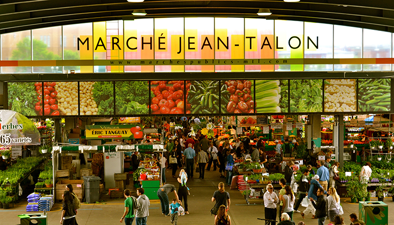 Mercado Jean-Talon em Montreal Mercado Jean-Talon em Montreal